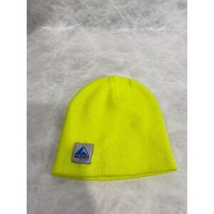 Bayside Wagner Custom Neon Yellow Knit Beanie Hat Mens Made in USA One Size